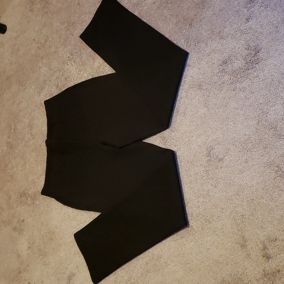 Quince Stretch Ponte Straight Leg Lady's Pant Color: Black - Picture 2 of 12